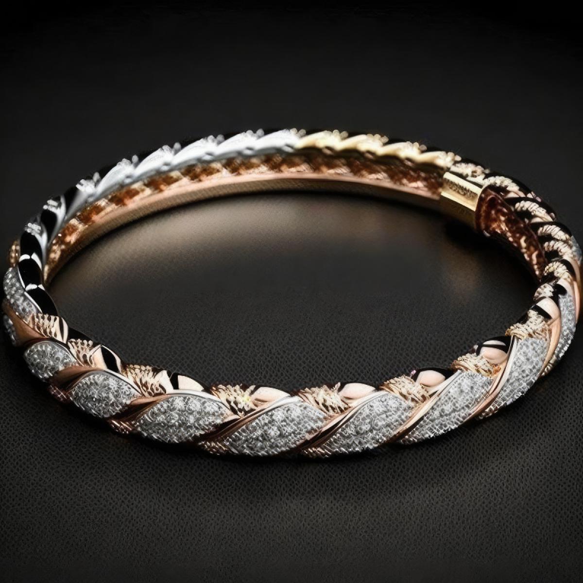 Bracelet or rose, or jaune et or blanc