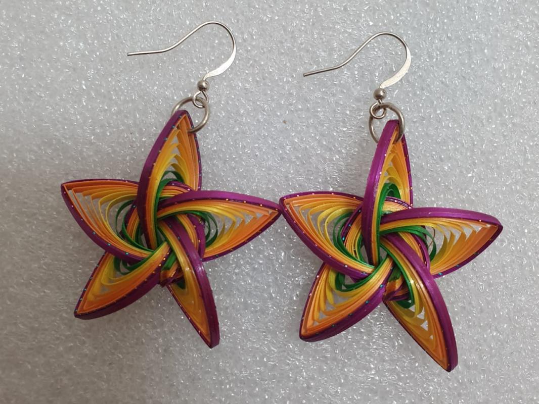 boucle d'oreille bambou Etoile