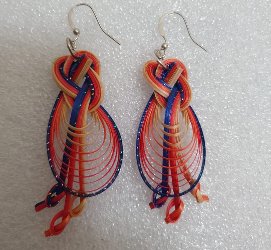 boucles d'oreille   bambou
