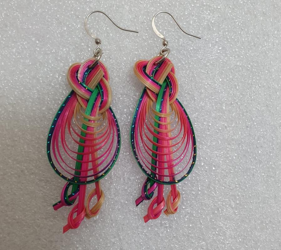 boucles d'oreilles bambou
