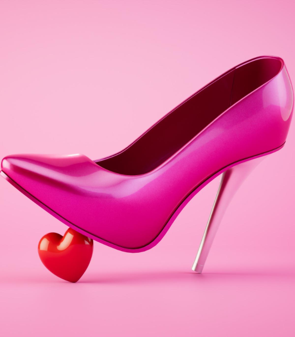Escarpin Rose Brillant