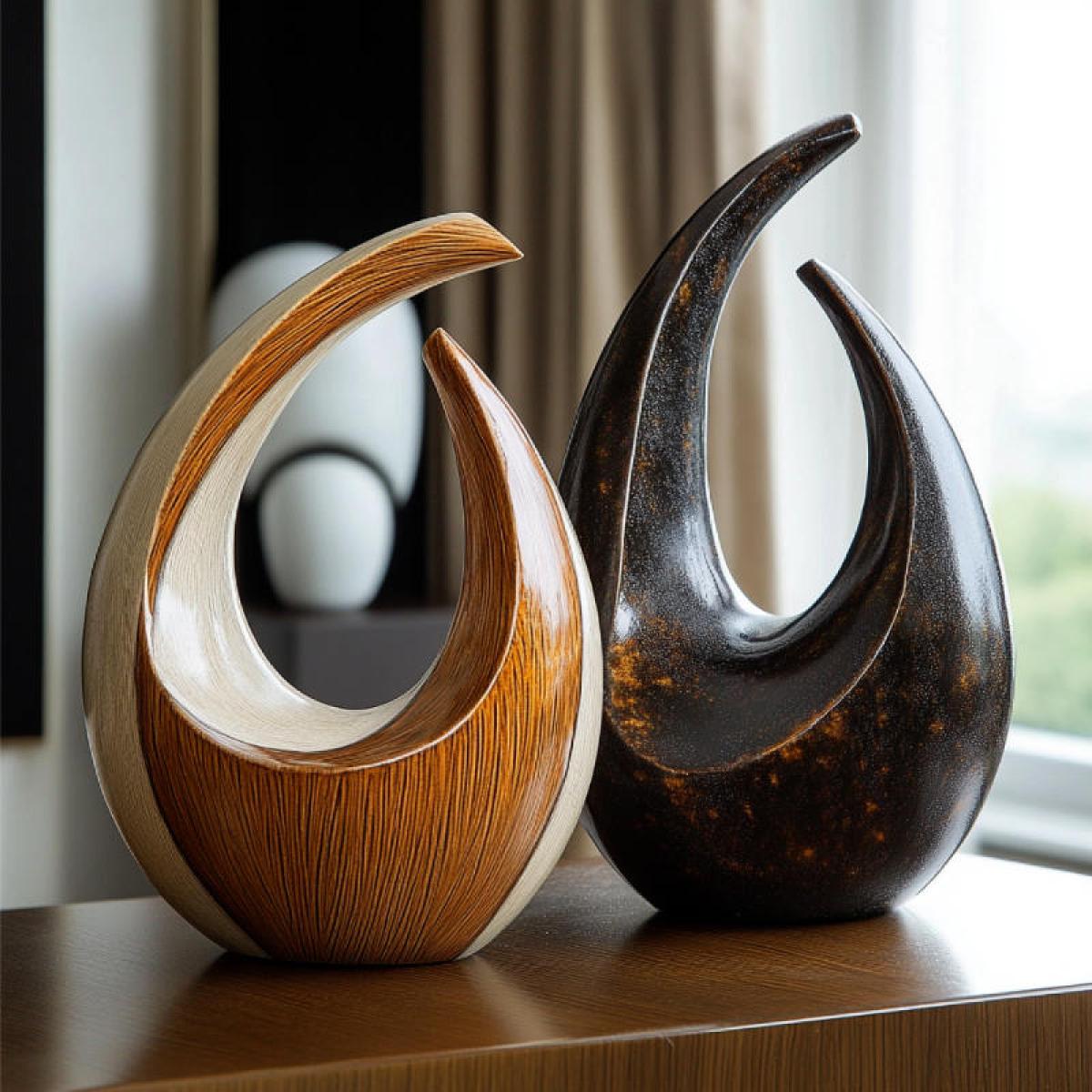 Deux sculptures contemporaines